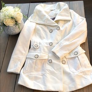 White pea coat